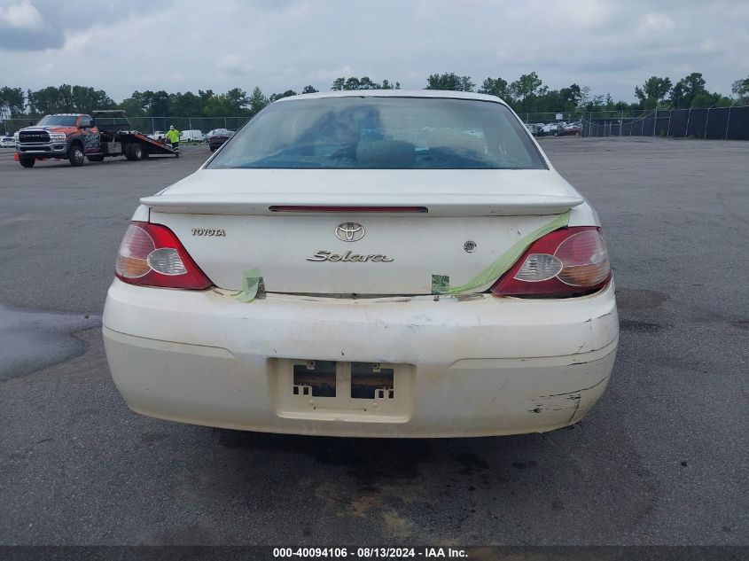 2002 Toyota Camry Solara Sle V6 VIN: 2T1CF28P52C552093 Lot: 40094106