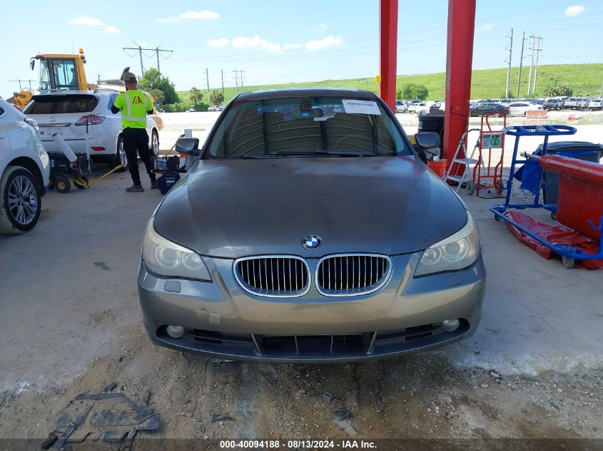 2007 BMW 530I VIN: WBANE73537CM53199 Lot: 40094188