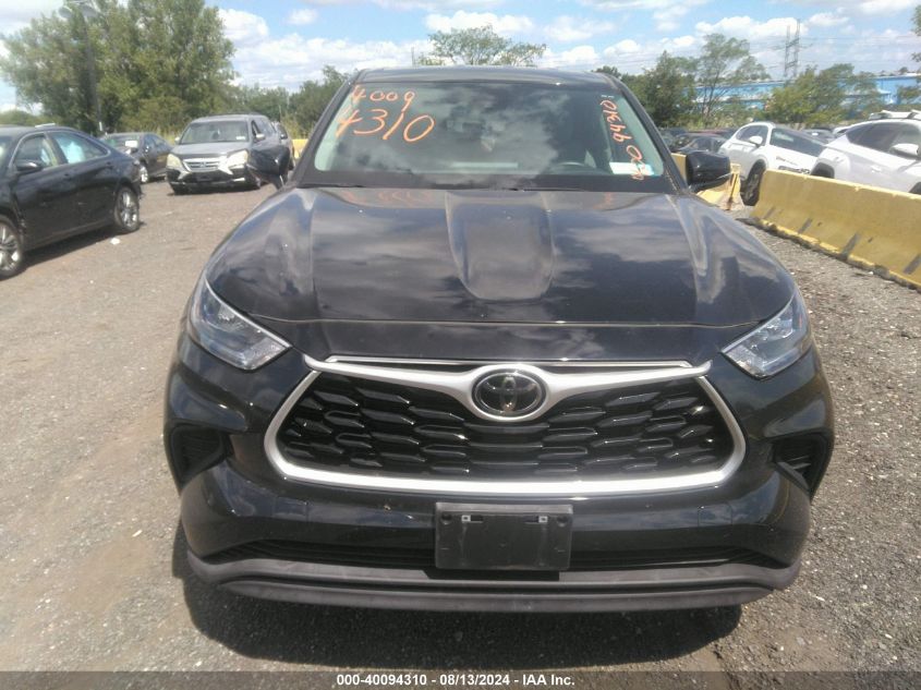 2021 Toyota Highlander L VIN: 5TDCZRBHXMS073308 Lot: 40094310