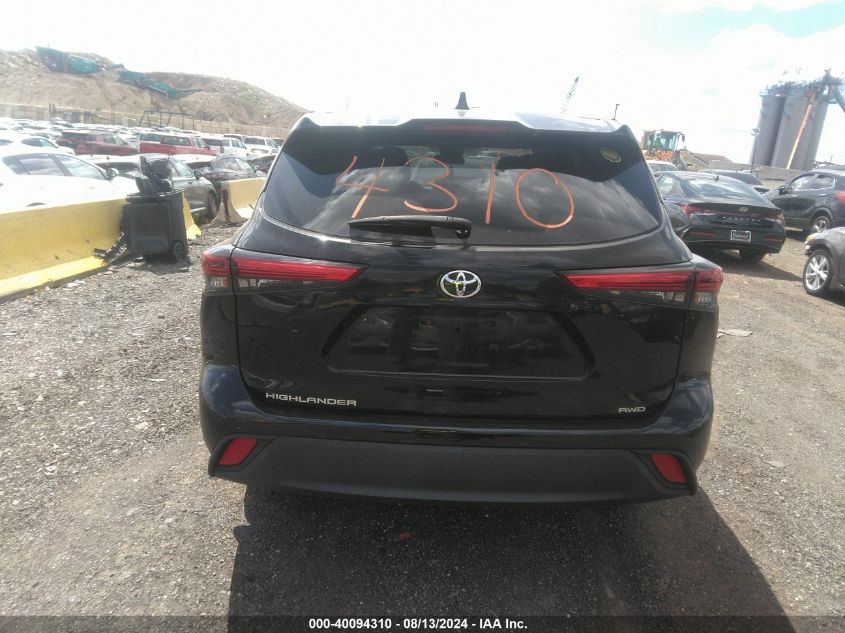 2021 Toyota Highlander L VIN: 5TDCZRBHXMS073308 Lot: 40094310