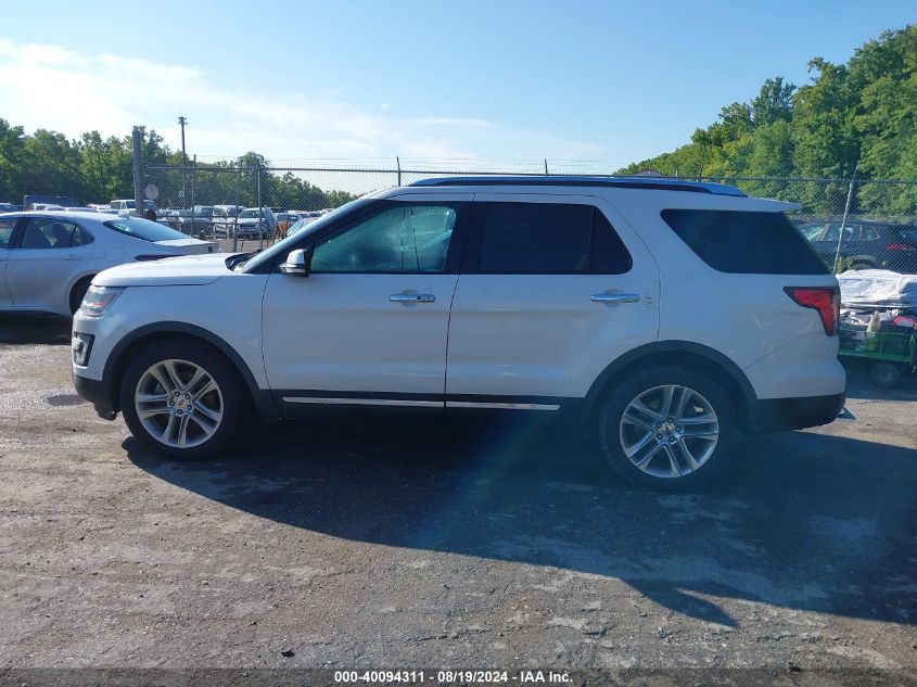 2016 Ford Explorer Limited VIN: 1FM5K7FH6GGB75274 Lot: 40094311