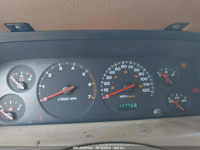 2000 Jeep Grand Cherokee Limited VIN: 1J4GW58N6YC363479 Lot: 40094342