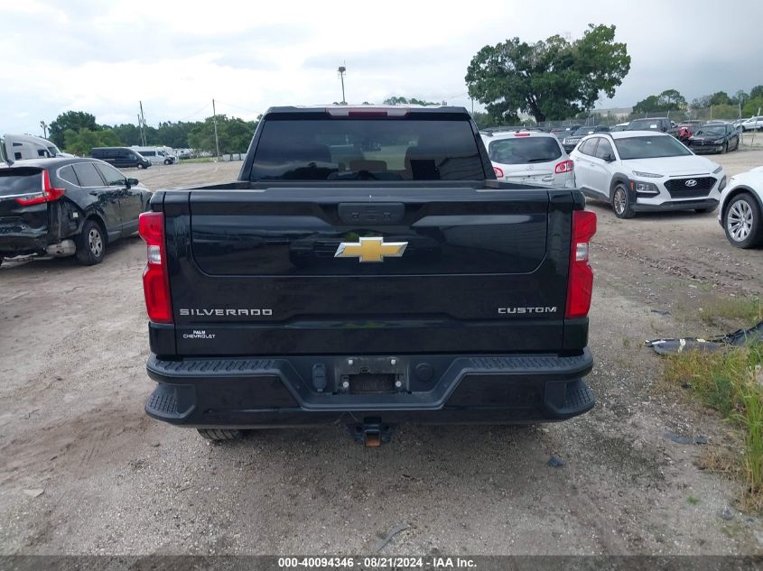 2021 CHEVROLET SILVERADO 1500 2WD  SHORT BED CUSTOM - 3GCPWBEK6MG444018