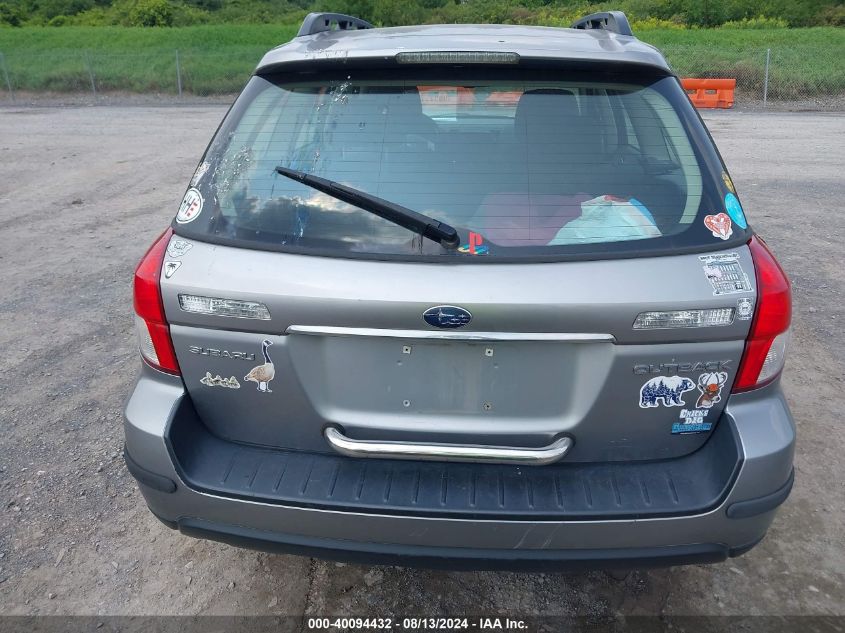 2008 Subaru Outback VIN: 4S4BP60C787308511 Lot: 40094432