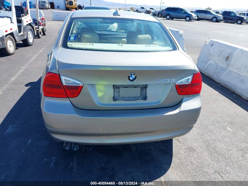 2007 BMW 328I VIN: WBAVC535X7FZ78916 Lot: 40094465