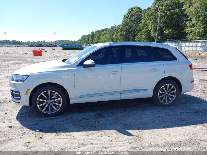 2019 Audi Q7 45 Premium VIN: WA1LHAF78KD026271 Lot: 40094577