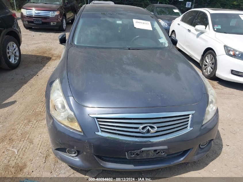 2011 Infiniti G25 Journey VIN: JN1DV6AP4BM601802 Lot: 40094602