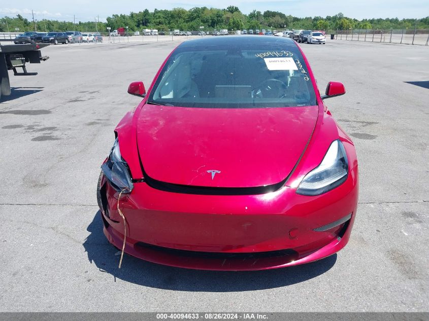 2022 Tesla Model 3 Long Range Dual Motor All-Wheel Drive VIN: 5YJ3E1EB5NF266914 Lot: 40094633