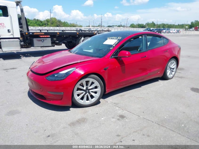 VIN 5YJ3E1EB5NF266914 2022 TESLA MODEL 3 LONG RANGE DUAL MOTOR ALL-WHEEL DRIVE
