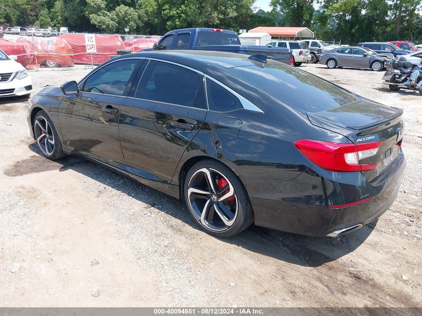 2021 HONDA ACCORD 1.5L I-4 DI, DOHC, V(VIN: 1HGCV1F33MA075167