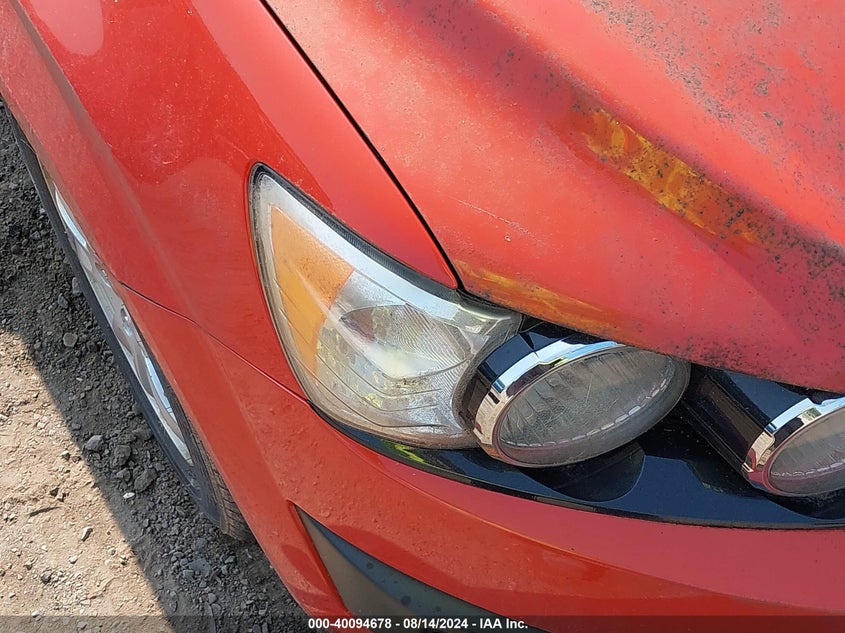 2012 Chevrolet Sonic 1Lt VIN: 1G1JD5SH9C4100130 Lot: 40094678