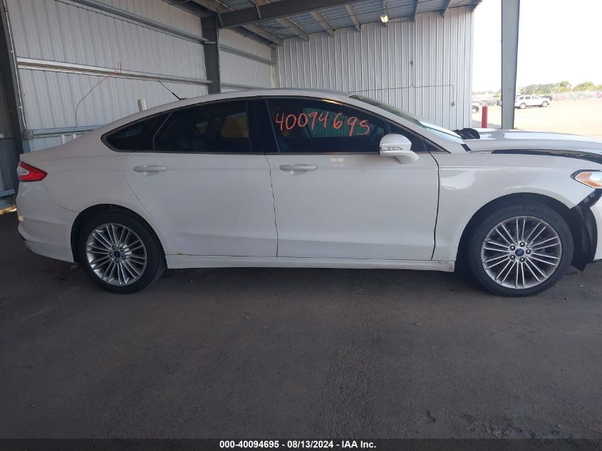 2014 Ford Fusion Se VIN: 3FA6P0HDXER167623 Lot: 40094695