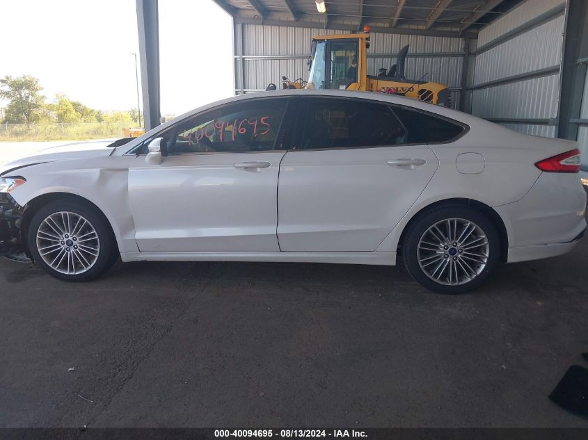 2014 Ford Fusion Se VIN: 3FA6P0HDXER167623 Lot: 40094695