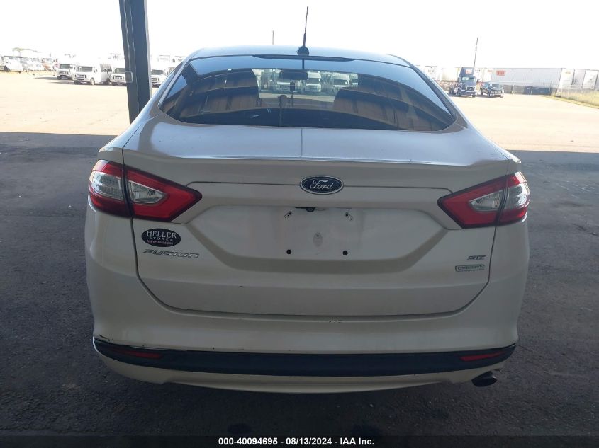 2014 Ford Fusion Se VIN: 3FA6P0HDXER167623 Lot: 40094695