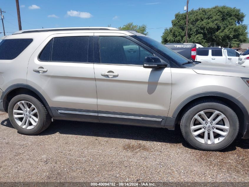 2017 Ford Explorer Xlt VIN: 1FM5K7D86HGB52243 Lot: 40094752