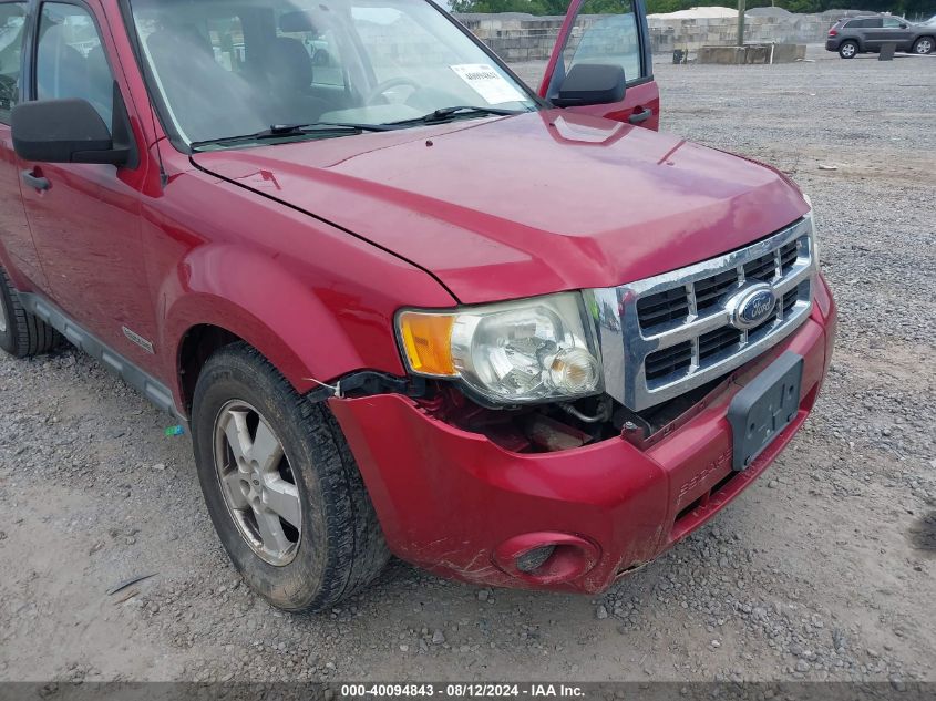 2008 Ford Escape Xls/Xls Manual VIN: 1FMCU02Z38KC06731 Lot: 40094843