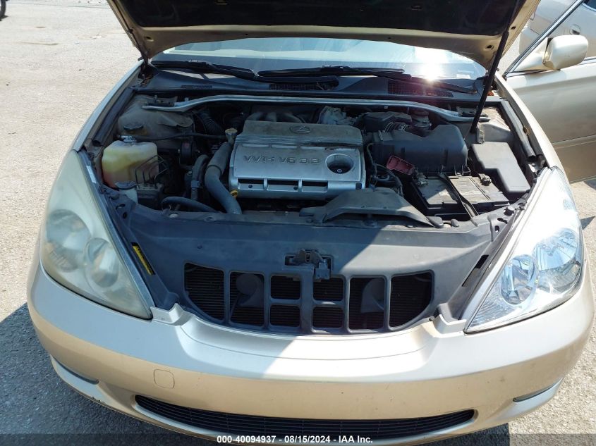 2004 Lexus Es 330 VIN: JTHBA30G545030929 Lot: 40094937