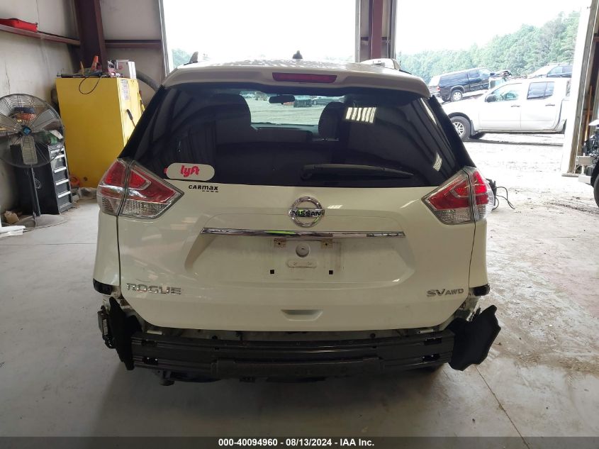 2016 Nissan Rogue S/Sl/Sv VIN: 5N1AT2MVXGC868959 Lot: 40094960