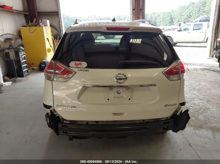 2016 Nissan Rogue S/Sl/Sv VIN: 5N1AT2MVXGC868959 Lot: 40094960