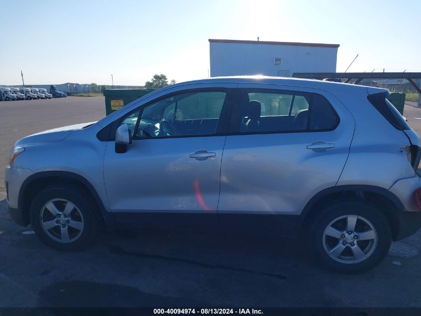 2016 Chevrolet Trax Ls VIN: 3GNCJNSB3GL184327 Lot: 40094974