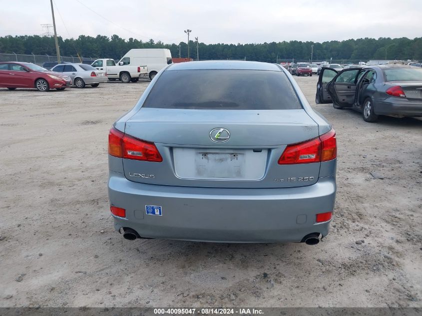 2006 Lexus Is 250 VIN: JTHCK262662005064 Lot: 40095047