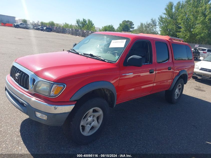 2002 Toyota Tacoma Prerunner V6 VIN: 5TEGN92NX2Z144512 Lot: 40095116