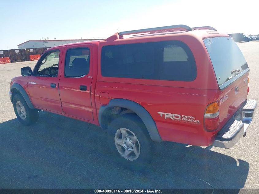 2002 Toyota Tacoma Prerunner V6 VIN: 5TEGN92NX2Z144512 Lot: 40095116