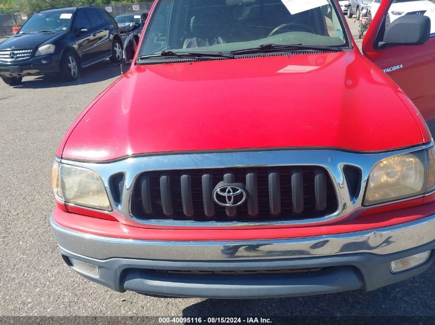 2002 Toyota Tacoma Prerunner V6 VIN: 5TEGN92NX2Z144512 Lot: 40095116