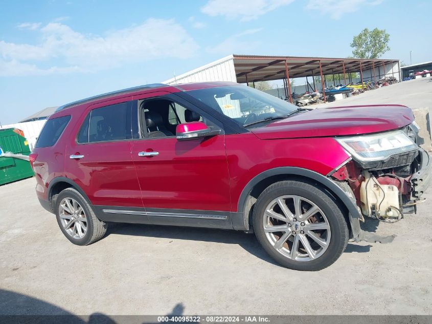 2016 Ford Explorer Limited VIN: 1FM5K7F85GGA11580 Lot: 40095322