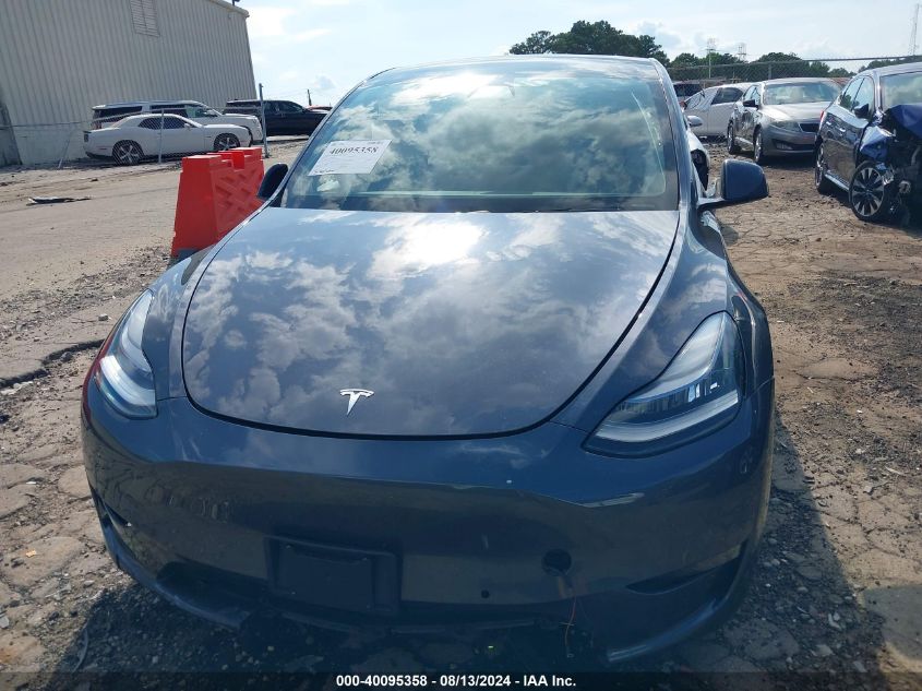 2021 Tesla Model Y Long Range Dual Motor All-Wheel Drive VIN: 5YJYGDEE9MF077368 Lot: 40095358