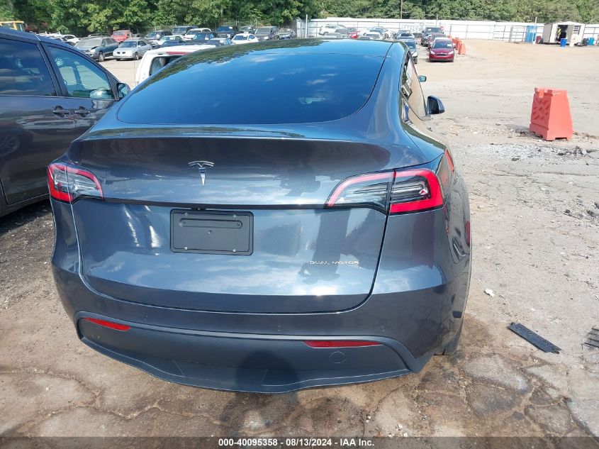 2021 Tesla Model Y Long Range Dual Motor All-Wheel Drive VIN: 5YJYGDEE9MF077368 Lot: 40095358