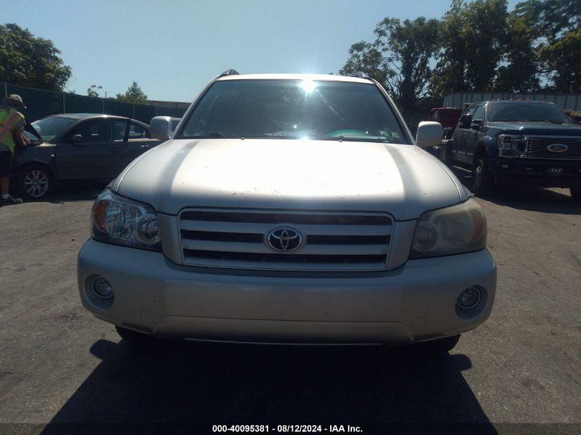 2007 Toyota Highlander Limited V6 VIN: JTEEP21A870201235 Lot: 40095381