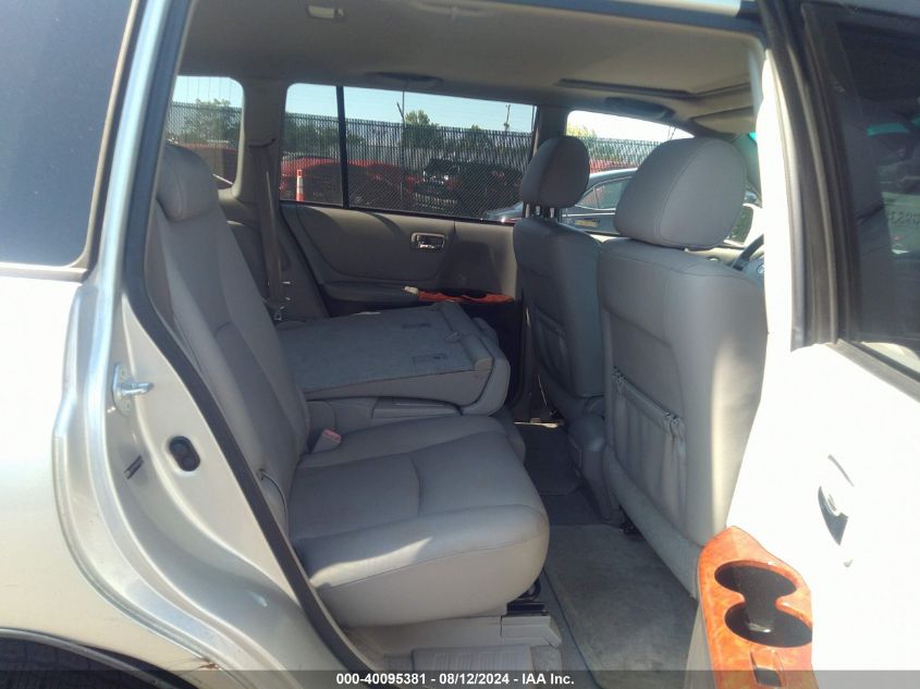 2007 Toyota Highlander Limited V6 VIN: JTEEP21A870201235 Lot: 40095381