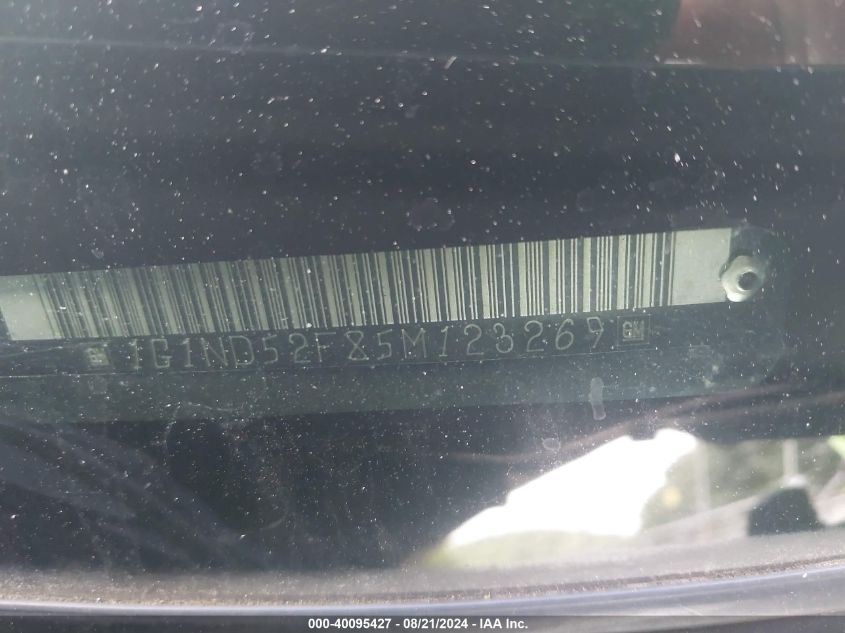 2005 Chevrolet Classic VIN: 1G1ND52F85M123269 Lot: 40095427