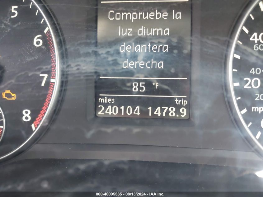 1VWBP7A33CC105041 2012 Volkswagen Passat 2.5L Se