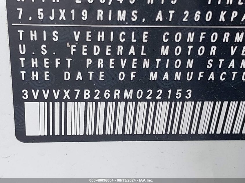 2024 VOLKSWAGEN TAOS 1.5T SE - 3VVVX7B26RM022153