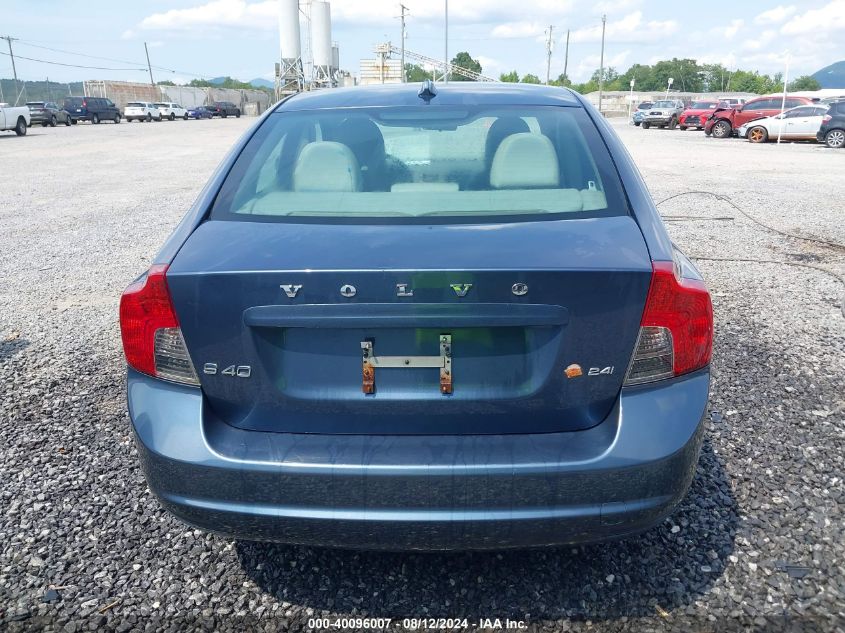 2010 Volvo S40 2.4I VIN: YV1382MS8A2488191 Lot: 40096007