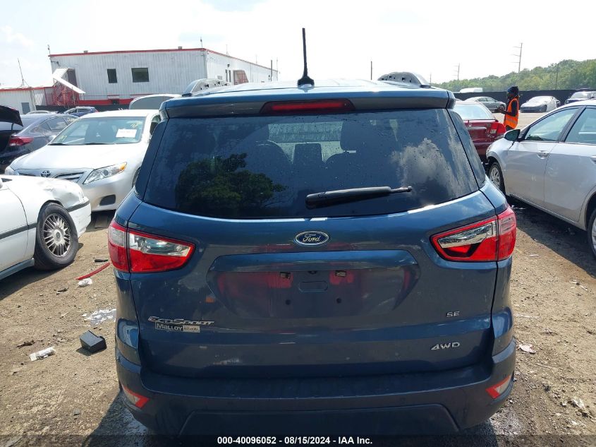 2021 Ford Ecosport Se VIN: MAJ6S3GL6MC436805 Lot: 40096052