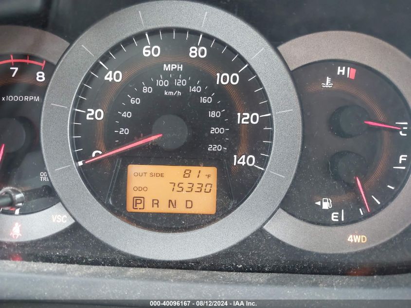 2008 Toyota Rav4 VIN: JTMBD33V086072847 Lot: 40096167