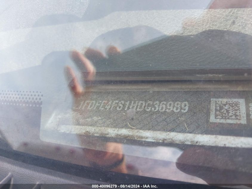 2017 Ford Econoline E450 Super Duty Cutwy Van VIN: 1FDFE4FS1HDC36989 Lot: 40096279