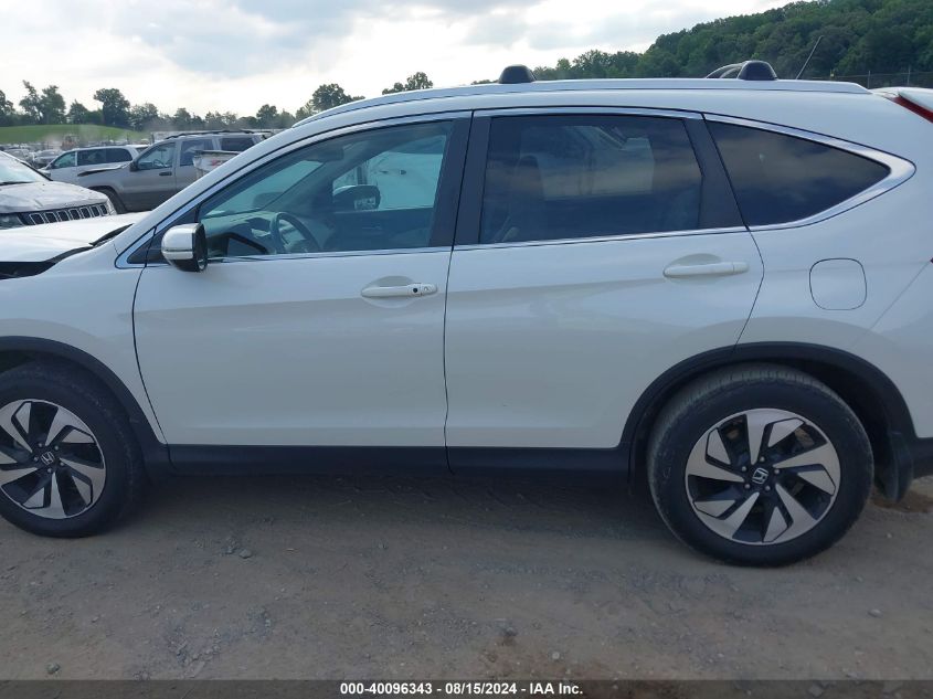 2016 Honda Cr-V Touring VIN: 5J6RM4H99GL075496 Lot: 40096343