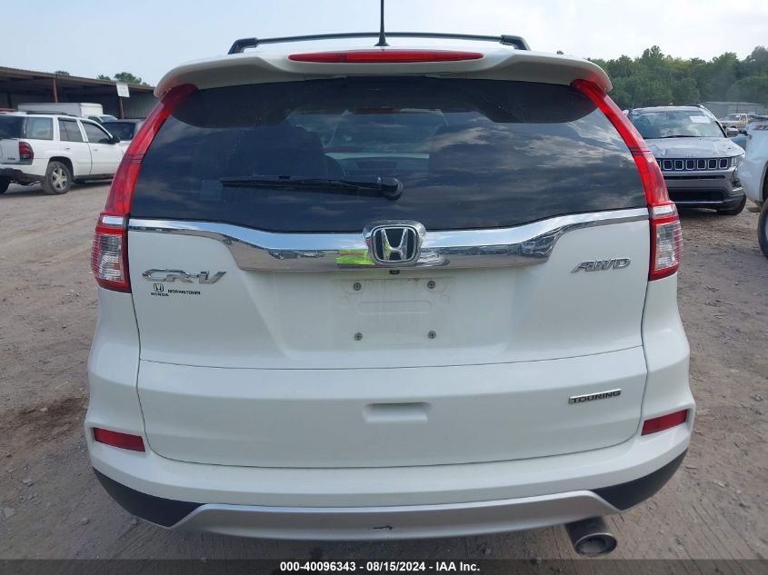 2016 Honda Cr-V Touring VIN: 5J6RM4H99GL075496 Lot: 40096343