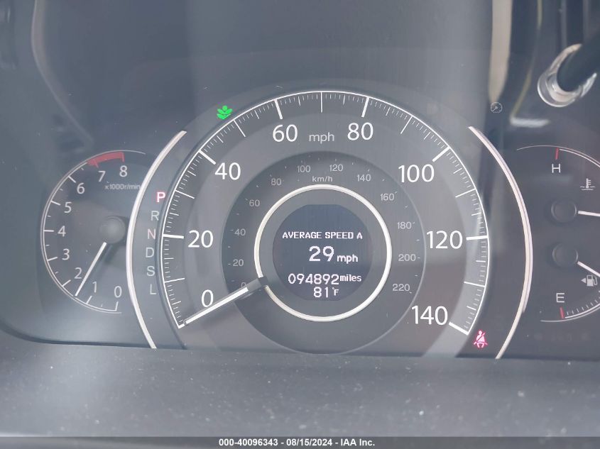 2016 Honda Cr-V Touring VIN: 5J6RM4H99GL075496 Lot: 40096343