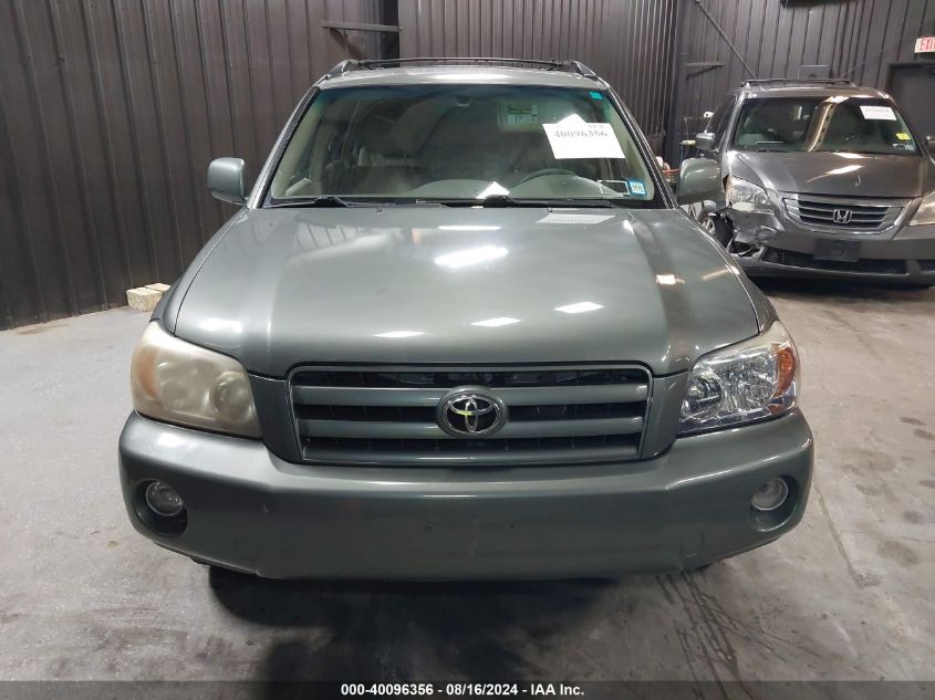 2005 Toyota Highlander Limited V6 VIN: JTEEP21AX50098834 Lot: 40096356