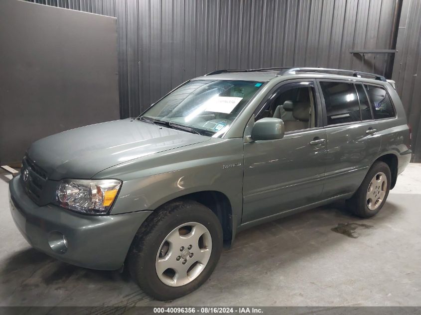 2005 Toyota Highlander Limited V6 VIN: JTEEP21AX50098834 Lot: 40096356