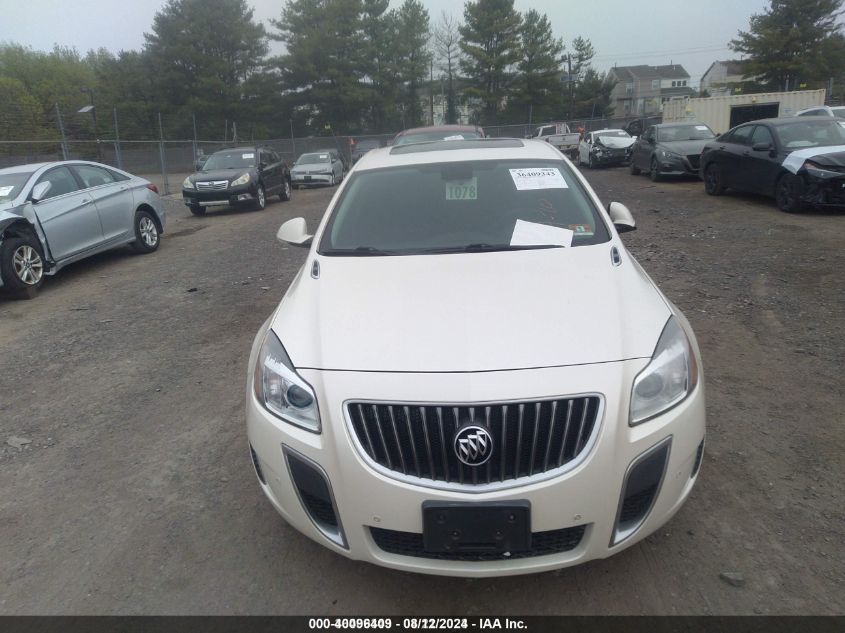 2012 Buick Regal Gs VIN: 2G4GV5GV6C9150389 Lot: 40096409