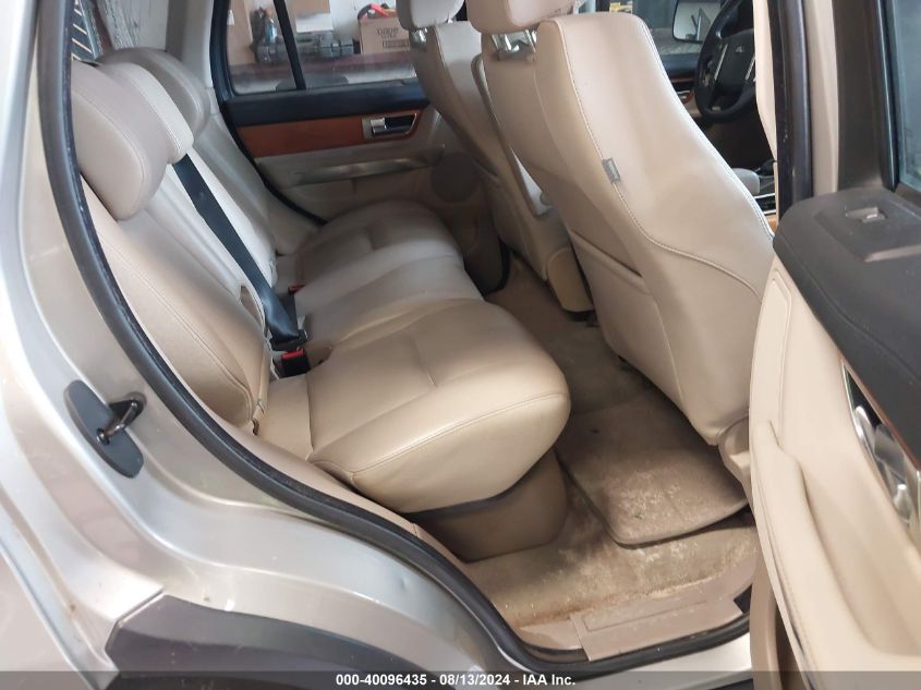 2011 Land Rover Range Rover Sport Hse VIN: SALSF2D40BA704186 Lot: 40096435