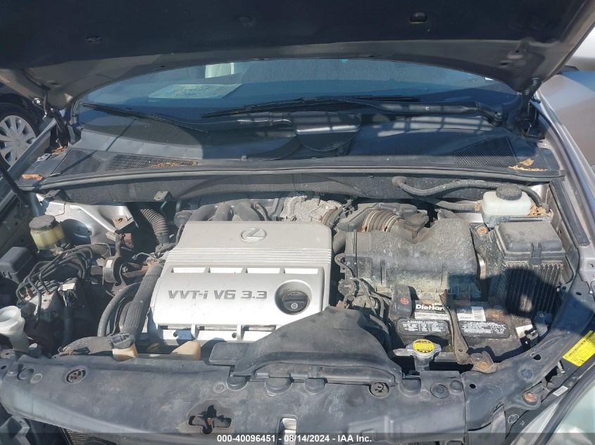 2005 Lexus Rx 330 VIN: JTJHA31U450096223 Lot: 40096451