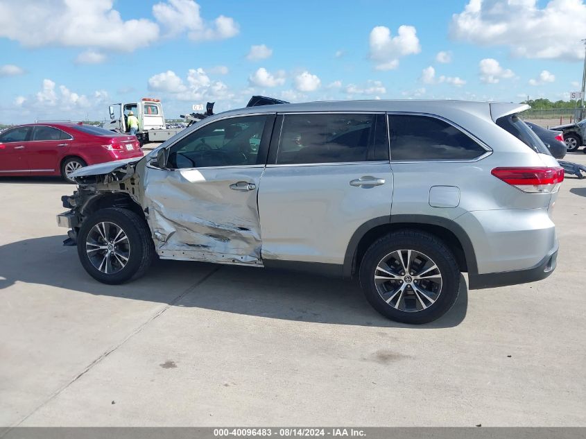 2019 Toyota Highlander Le VIN: 5TDZARFH1KS057409 Lot: 40096483