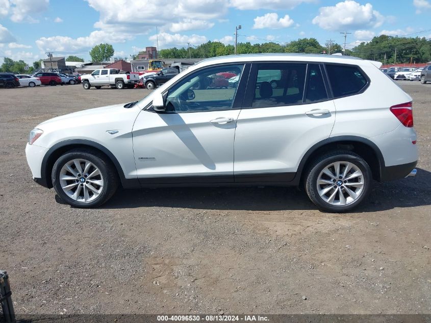 2017 BMW X3 xDrive28I VIN: 5UXWX9C3XH0T16922 Lot: 40096530